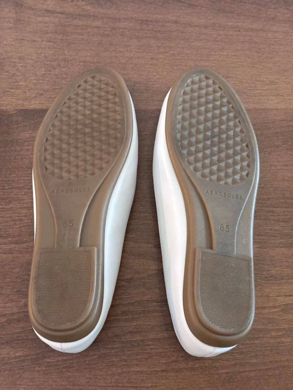 Women's Aerosoles Brielle White Woven Leather Loafers, size 8.5, No Box - Picture 11 of 16